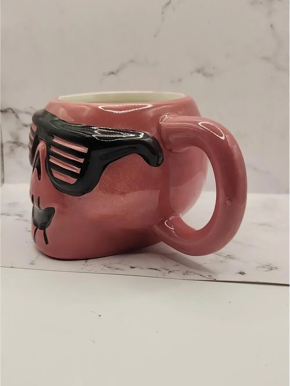 Target Hyde & Eek! Pink Skull Ceramic Halloween Mug, 15 oz, Pre-Owned